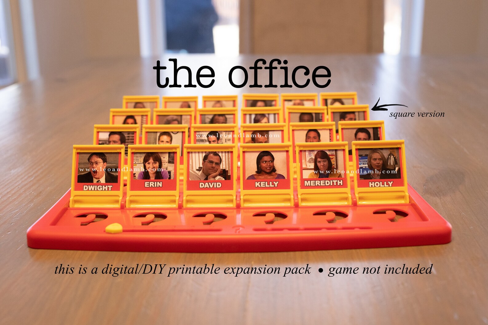 Guess Who Game Printable Files The Office Guess Who Game Etsy