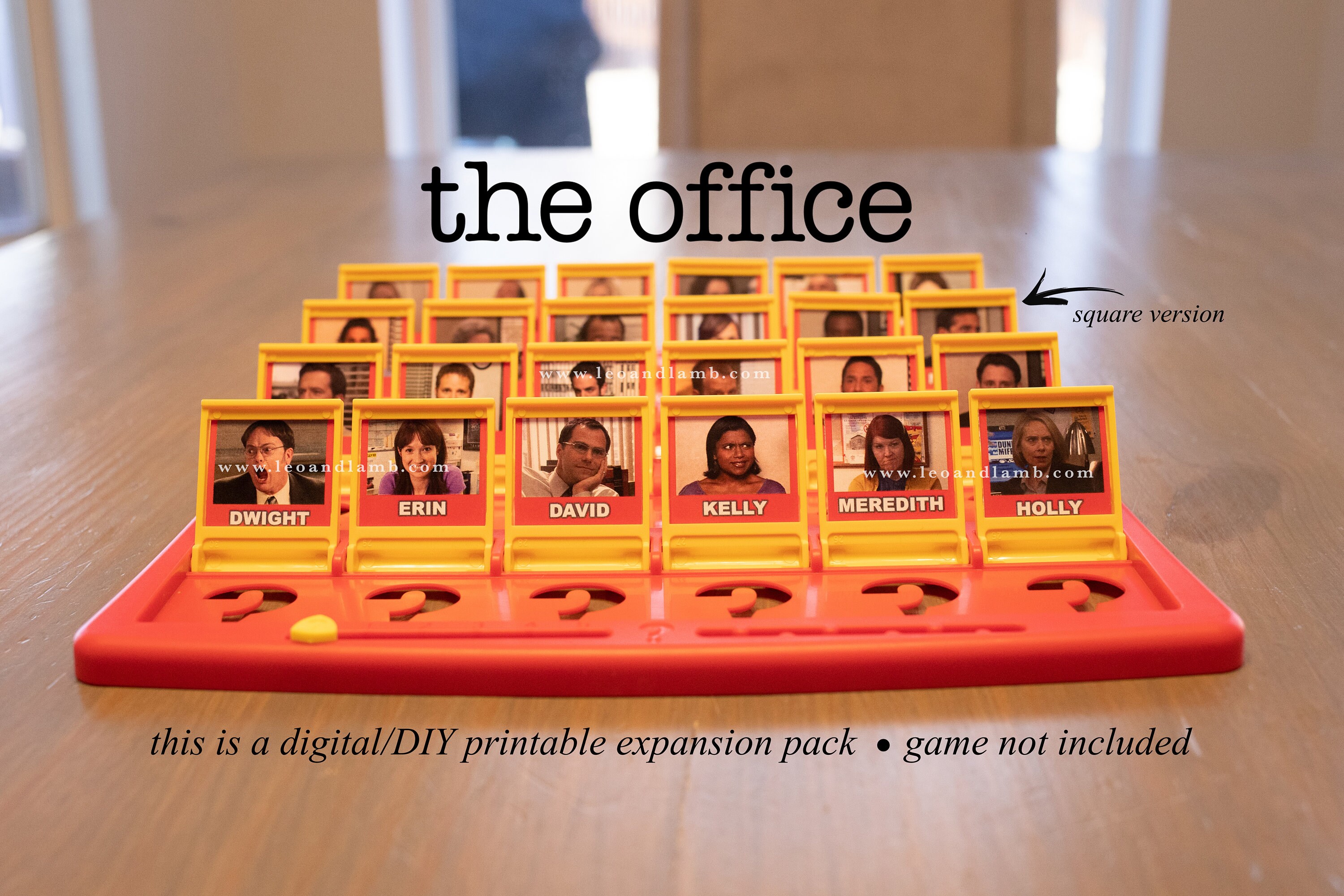 Guess Who Game Printable Files The Office Guess Who Game Etsy