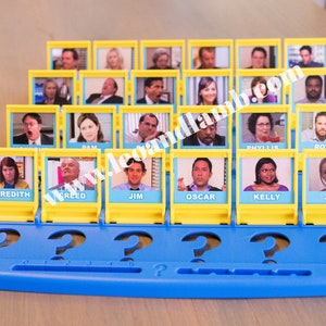 Guess Who Game Printable Files The Office Guess Who Game | Etsy