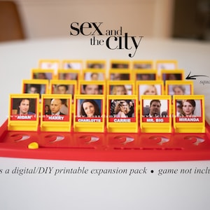 Sex and the City Guess Who Game Printable Files SATC Guess Who Game Game Not Included image 3