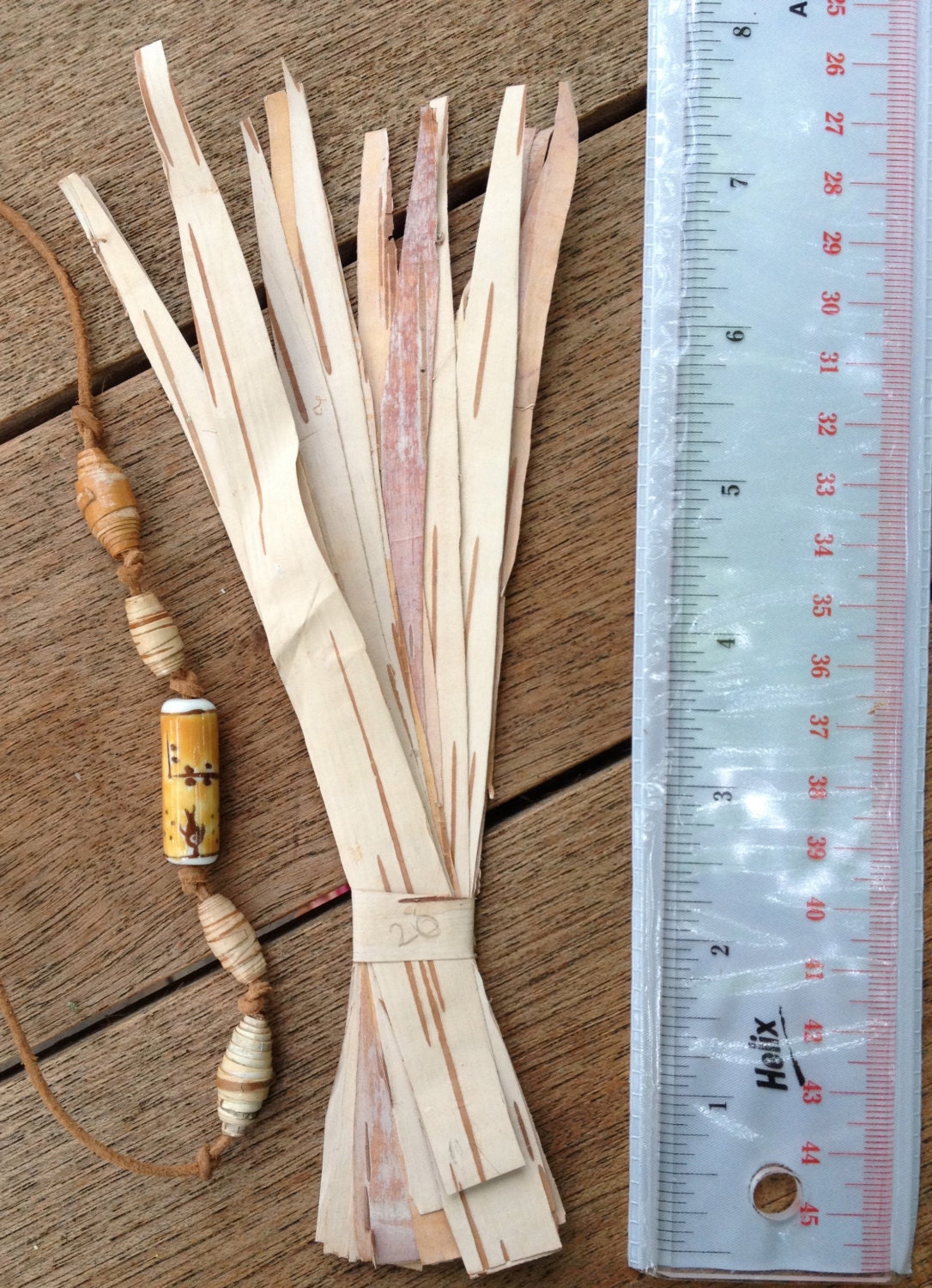 Birch Bark Strips 4 1/2x1/2 for making Paper Beads Etsy