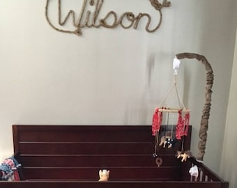 6 LETTRES Nom Western/Nautical Rope Nom Art