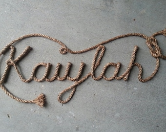 7 LETTER Name Western/Nautical  Rope Name Art