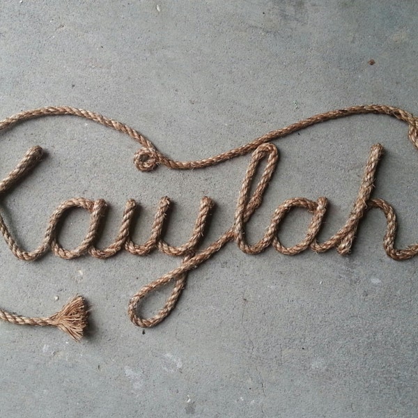 7 LETTER Name Western/Nautical  Rope Name Art