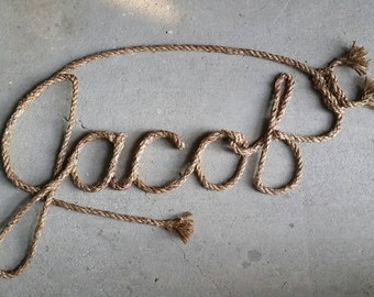 5 LETTER Name Western/Nautical  Rope Name Art