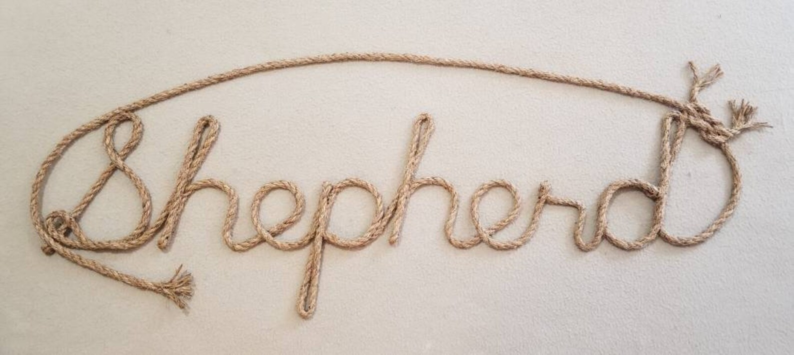 8 LETTER Rope Name Sign Western Nautical Rope Name Art Etsy