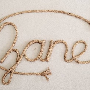 4 LETTER Name Western/Nautical  Rope Name Art