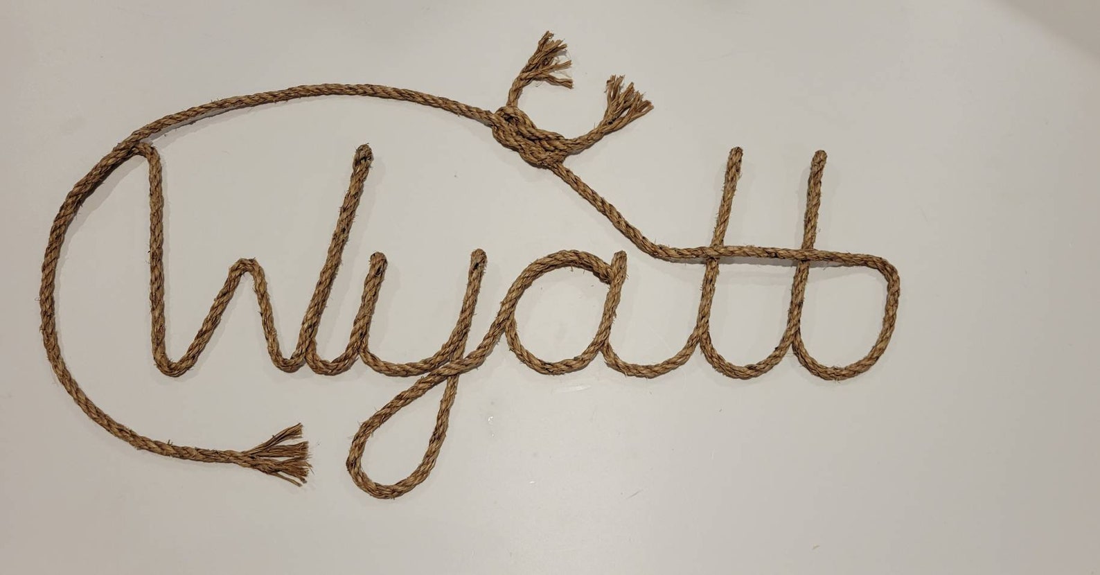 5 LETTER Rope Name Sign Western/nautical Rope Name Art Lasso Etsy