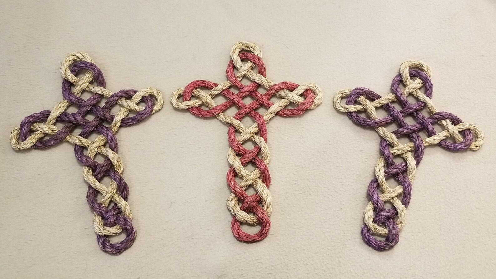 Twisted Rope Cross Wall Cross Religious Home Decor Rope - Etsy