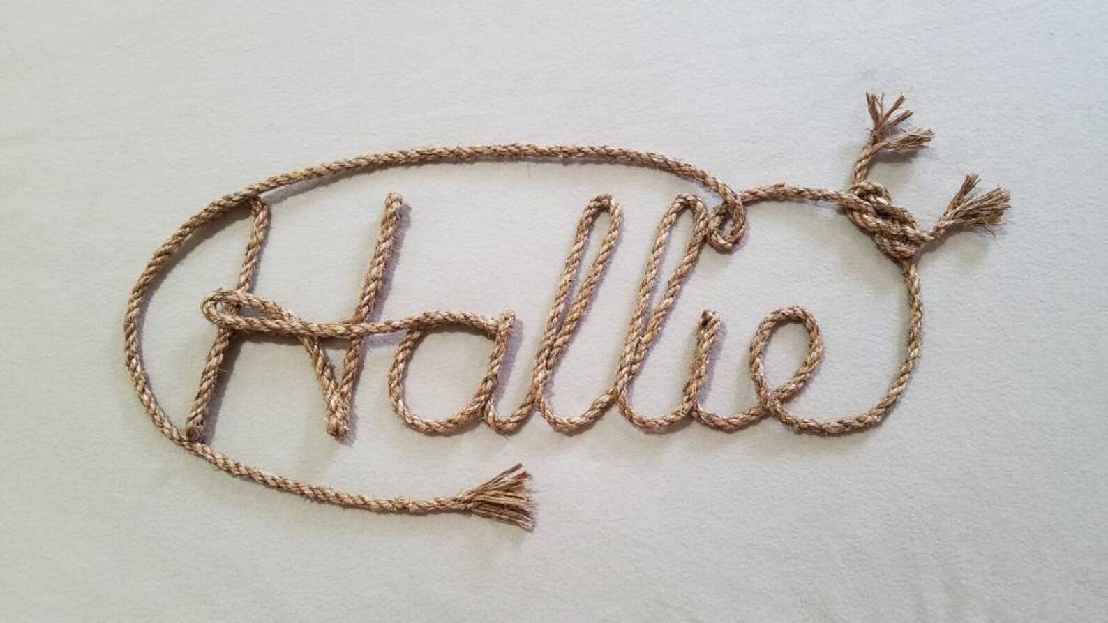 6 LETTER Rope Name Sign Western/nautical Rope Name Etsy