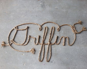 7 LETTER Name Western/Nautical Rope Name Art