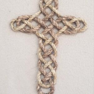 Twisted Rope Cross, Wall Cross, Religious Home Decor, Rope Artwork ...