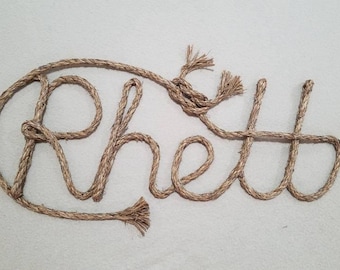 5 LETTER Name Western/Nautical  Rope Name Art