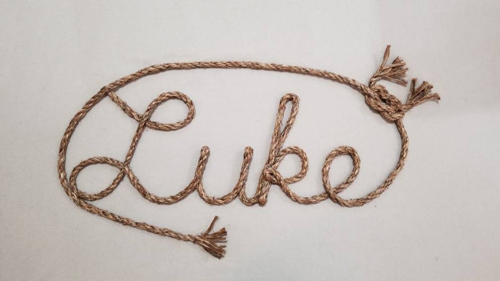 4 LETTER Rope Name Sign Western/nautical Rope Name Art Etsy