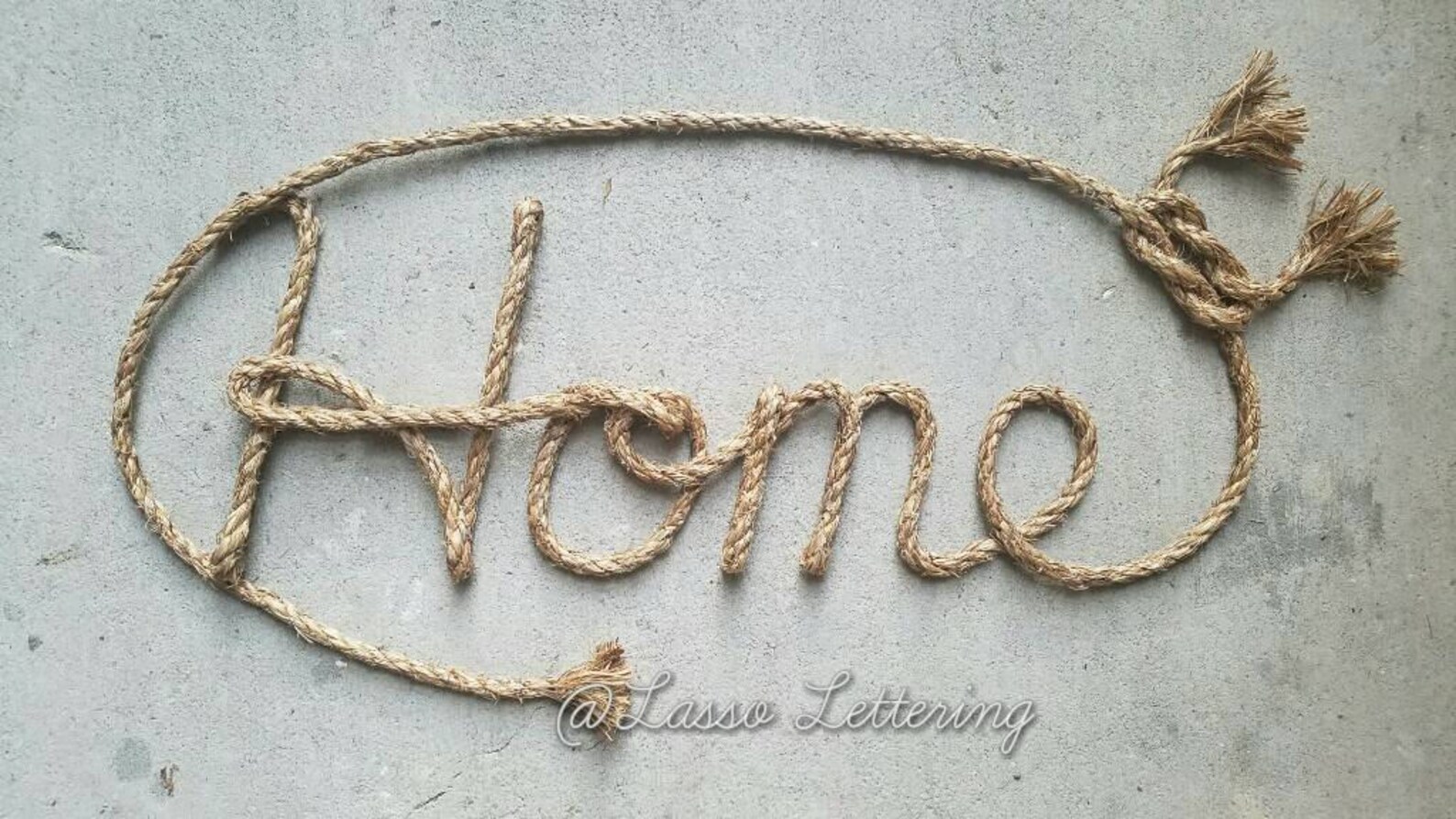4 LETTER Rope Name Sign Western/nautical Rope Name Art Etsy