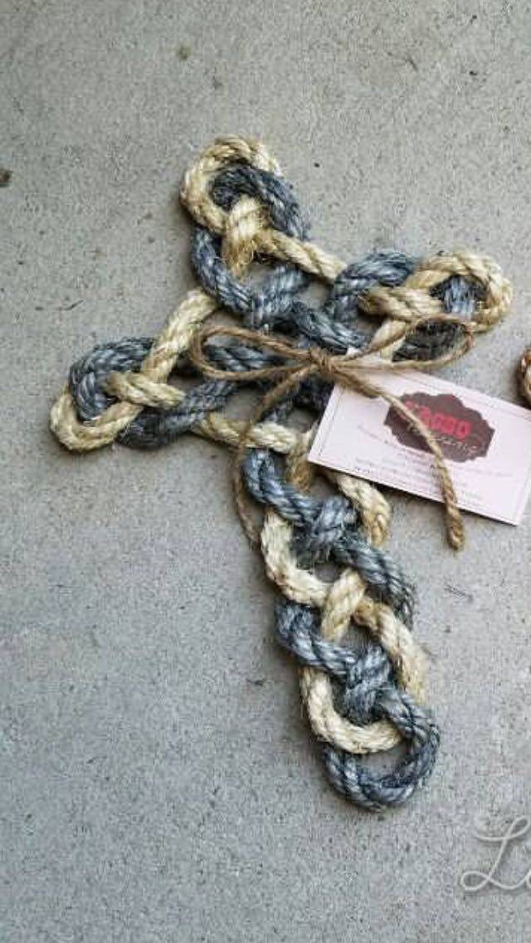 Two Rope Cross Twisted Rope Cross - Etsy