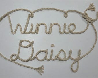 11 LETTER Name Western/Nautical  Rope Name Art
