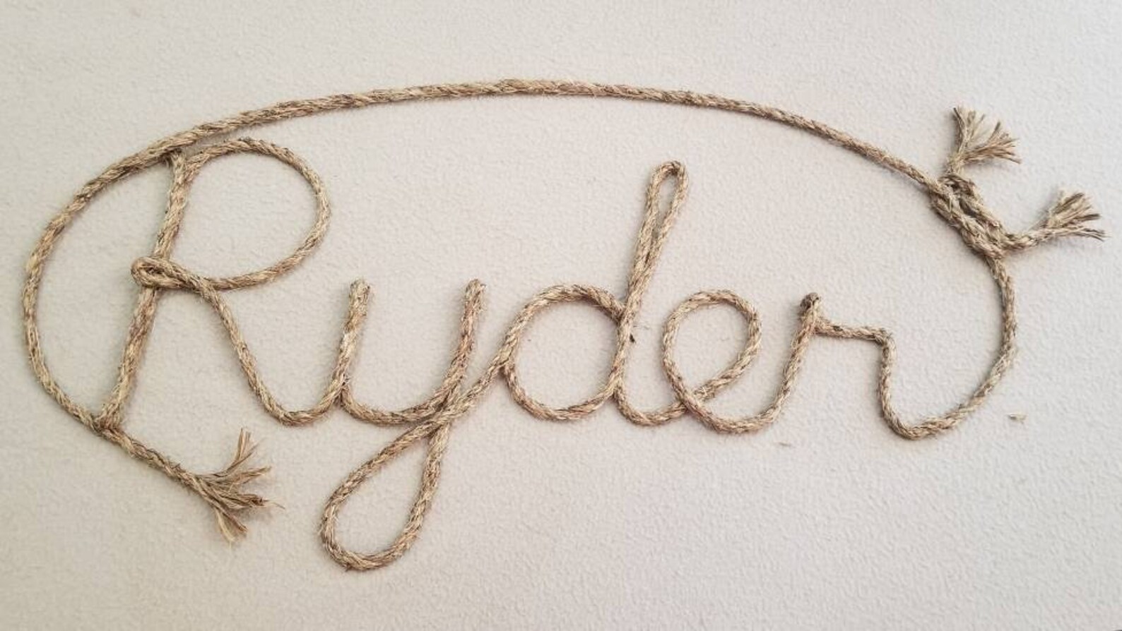 5 LETTER Rope Name Sign Western/nautical Rope Name Art Etsy