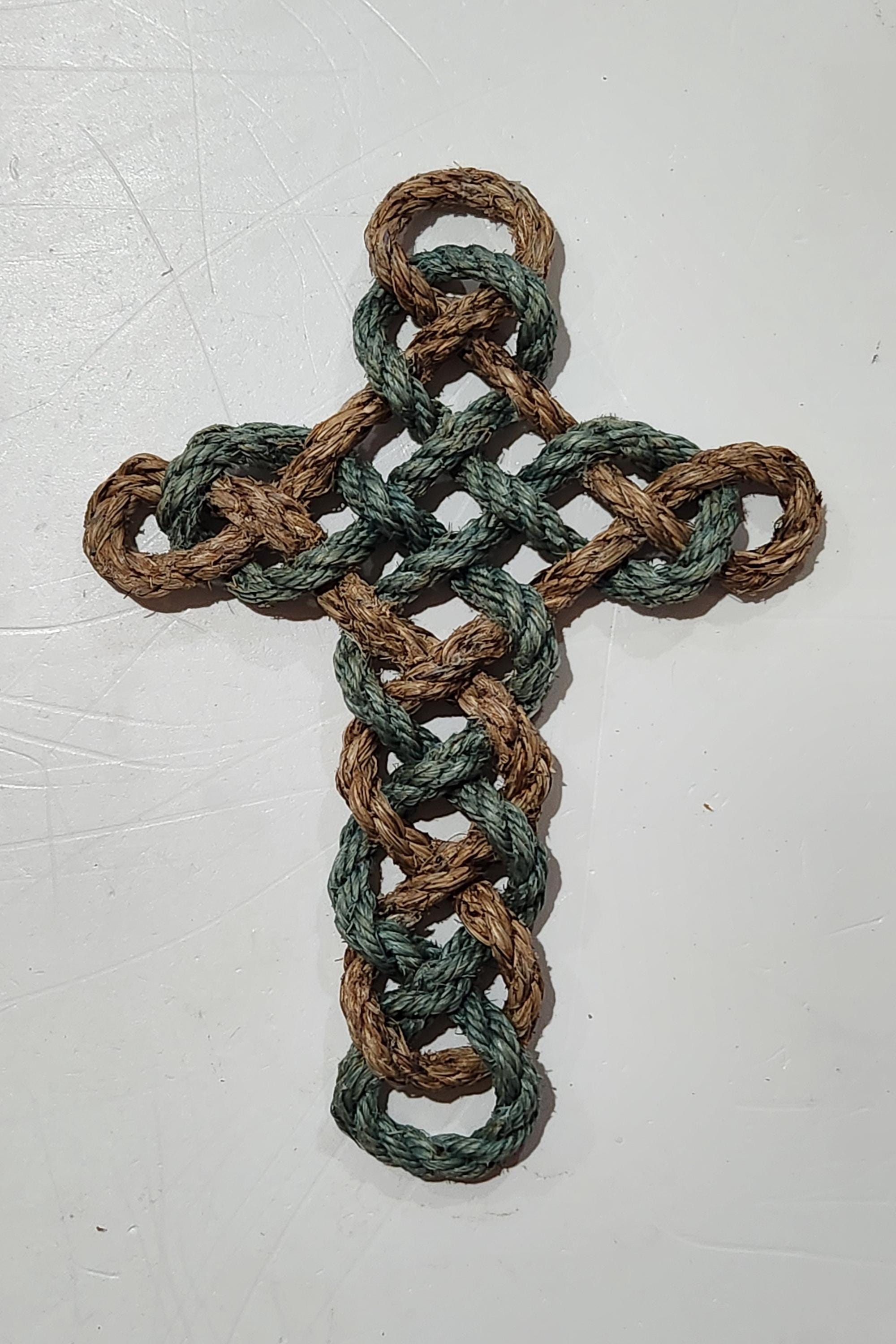 Two Rope Cross Rope Cross, Twisted Rope Cross, Wall Cross, Religious Home Decor ...