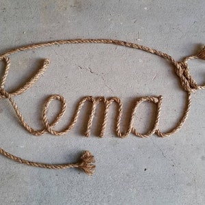 4 LETTER Name Western/Nautical  Rope Name Art