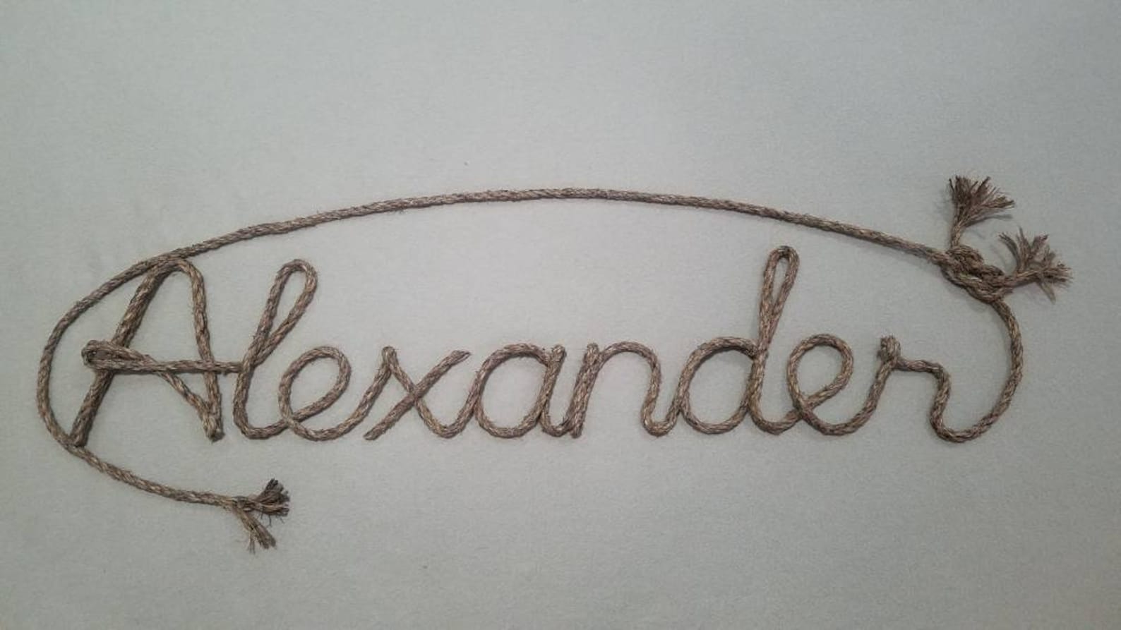 9 LETTER Rope Name Sign Western/nautical Rope Name Art Etsy