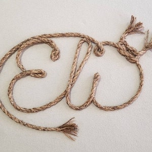 3 LETTER Name Western/Nautical  Rope Name Art
