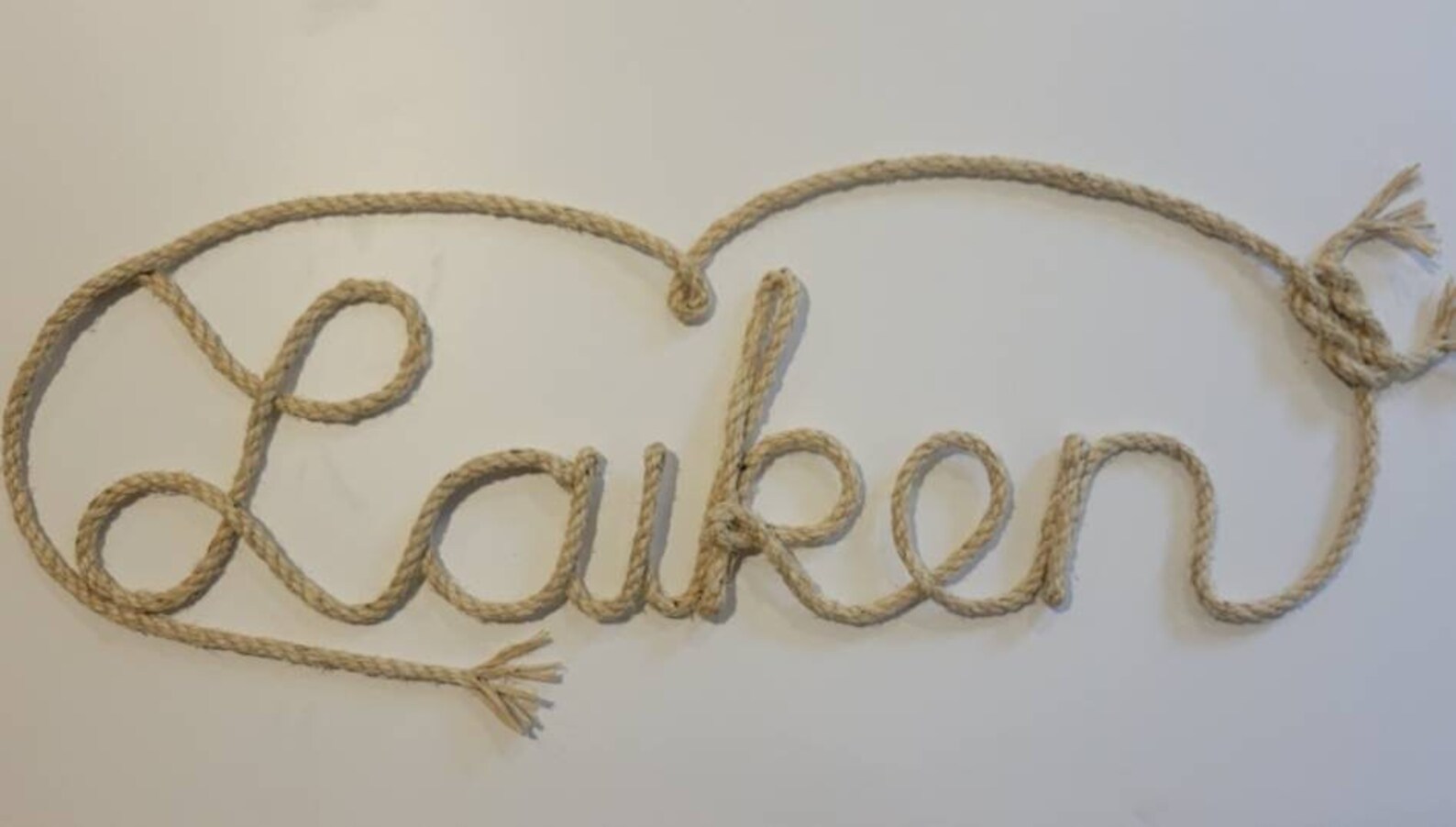 6 LETTER Rope Name Sign Western/nautical Rope Name Nautical Etsy