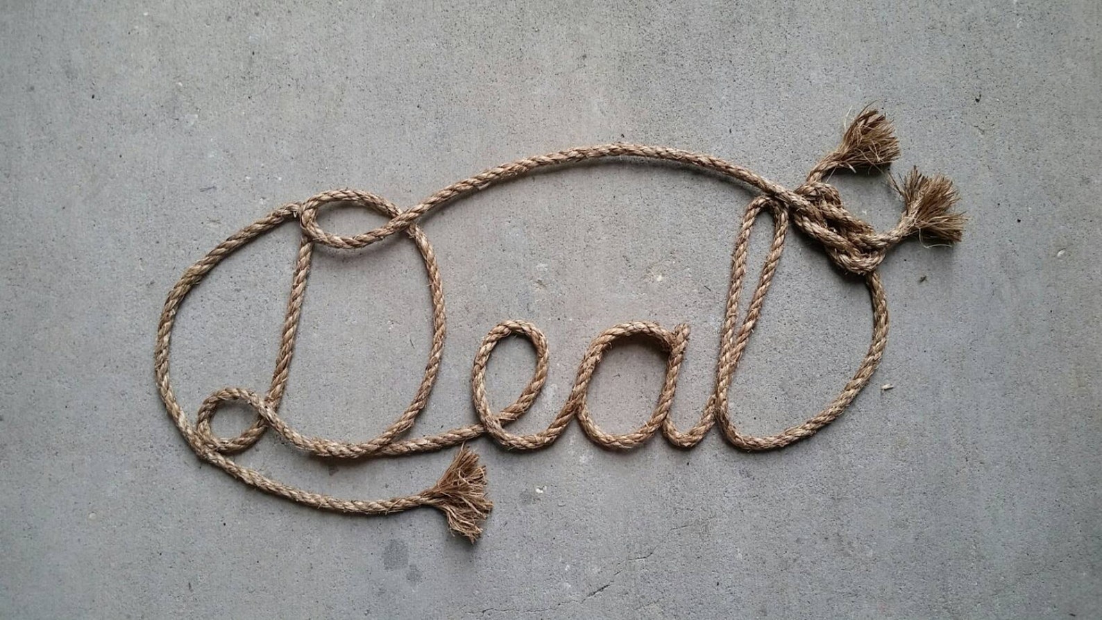 4 LETTER Name Western/Nautical Rope Name Art Etsy