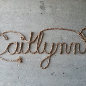 8 LETTER Name Western/Nautical Rope Name Art