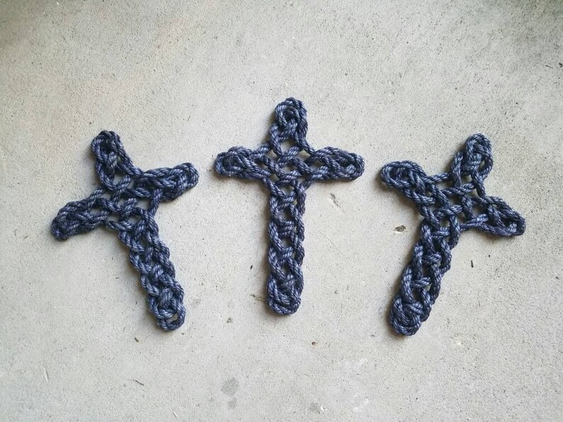 Twisted Rope Cross, Wall Cross, Religious Home Decor, Rope Artwork ...