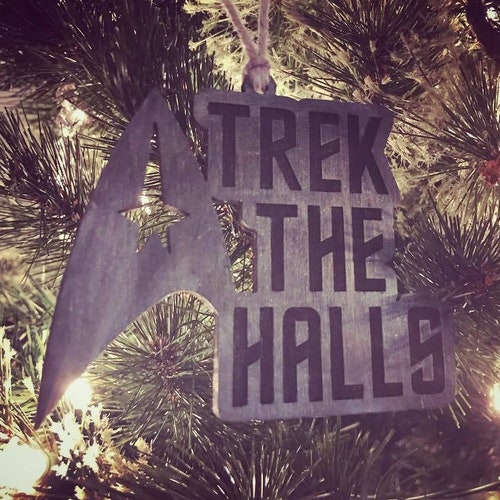 Trek the Halls Star Trek Christmas Ornament | SciFi | Trekkie | Star Trek Discovery | Star Trek Voyager | Spock | Star Trek Enterprise