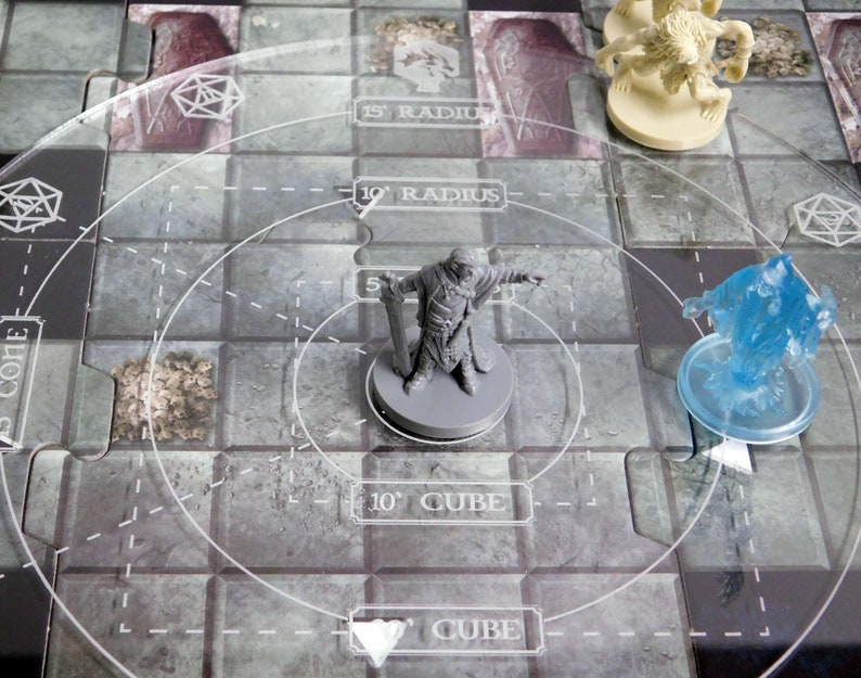 Dungeons and Dragons Spell Template Dnd Accessories Damage Etsy