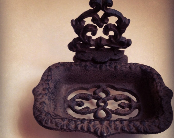 Cast Iron Soap Dish Rustic Decor Etsy