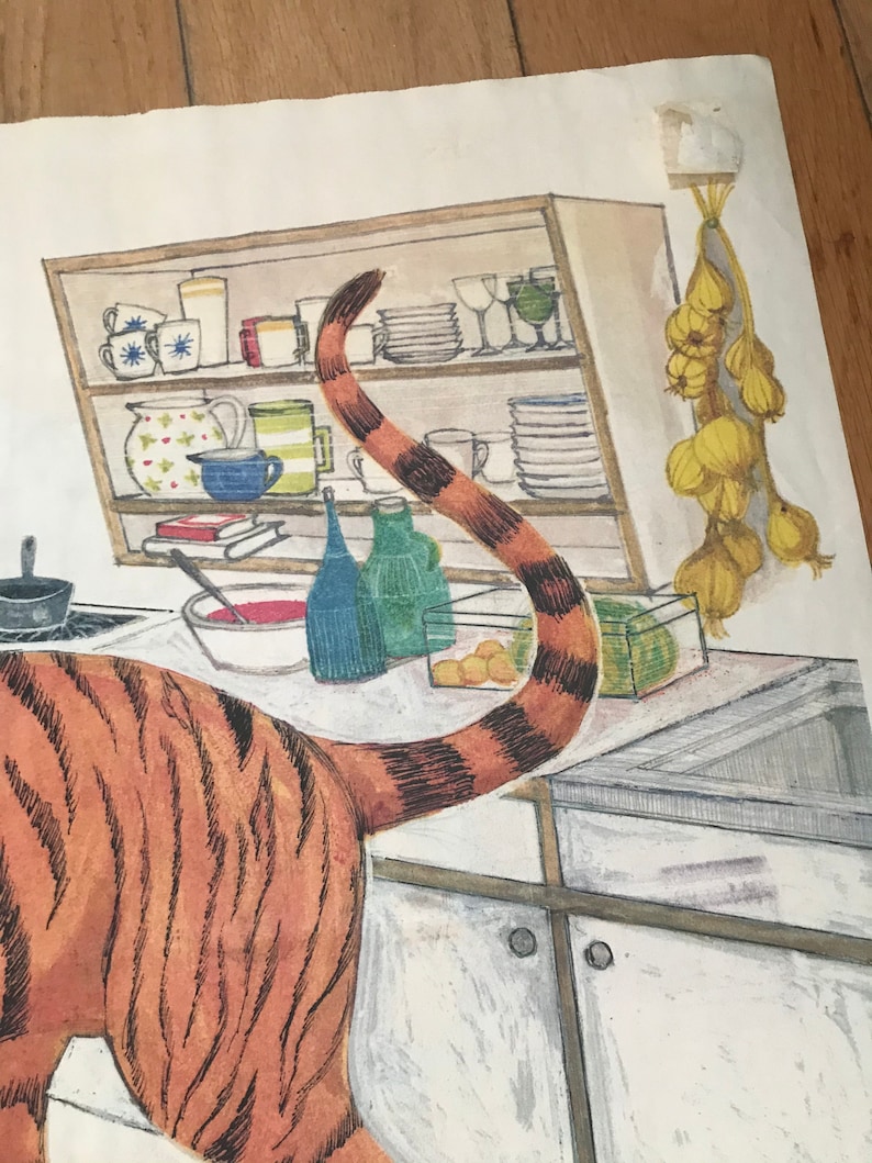 Double sided poster Judith Kerr The Tiger Who Came to Tea The Times Newspaper image 7