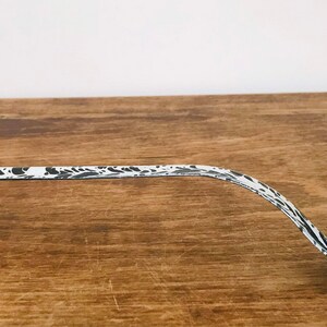 Enamel black and white ladle image 3