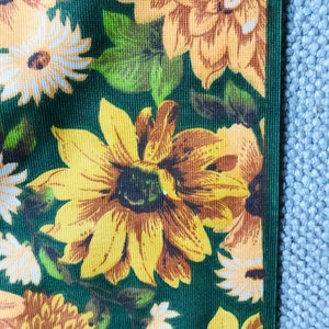 Vintage sunflower floral fabric image 4