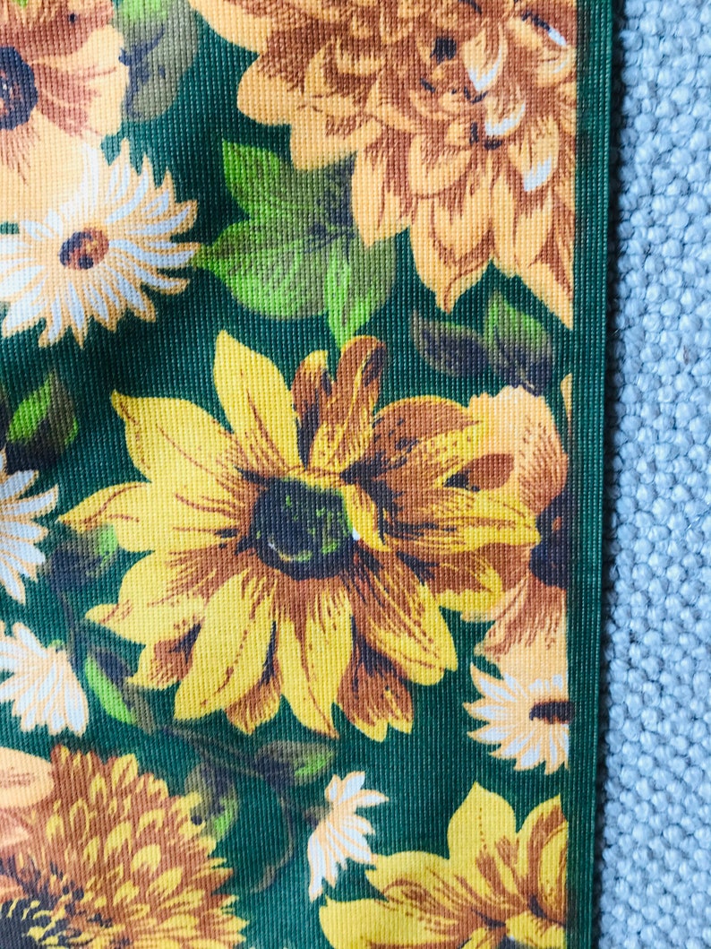 Vintage sunflower floral fabric image 4