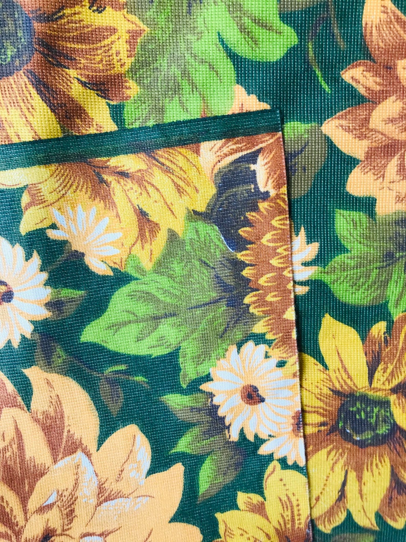 Vintage sunflower floral fabric image 5