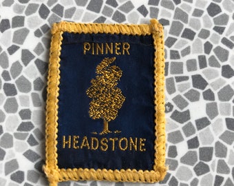 Vintage souvenir patch Pinner Headstone