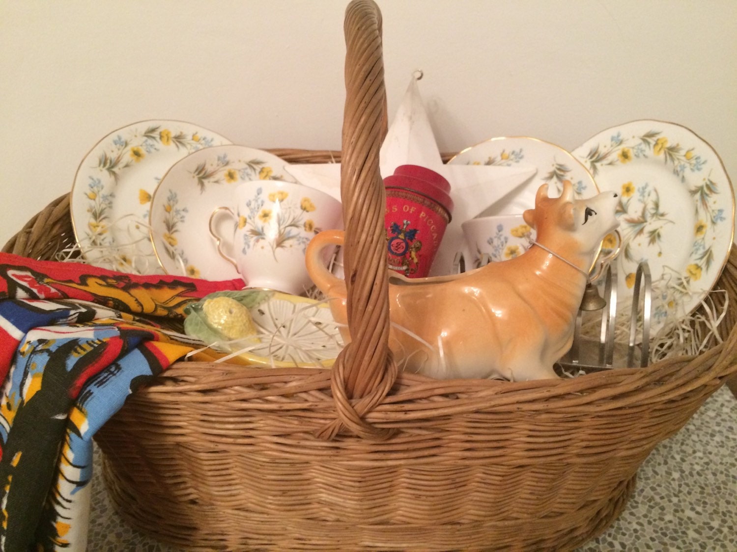 Bespoke Vintage Gift Basket Etsy