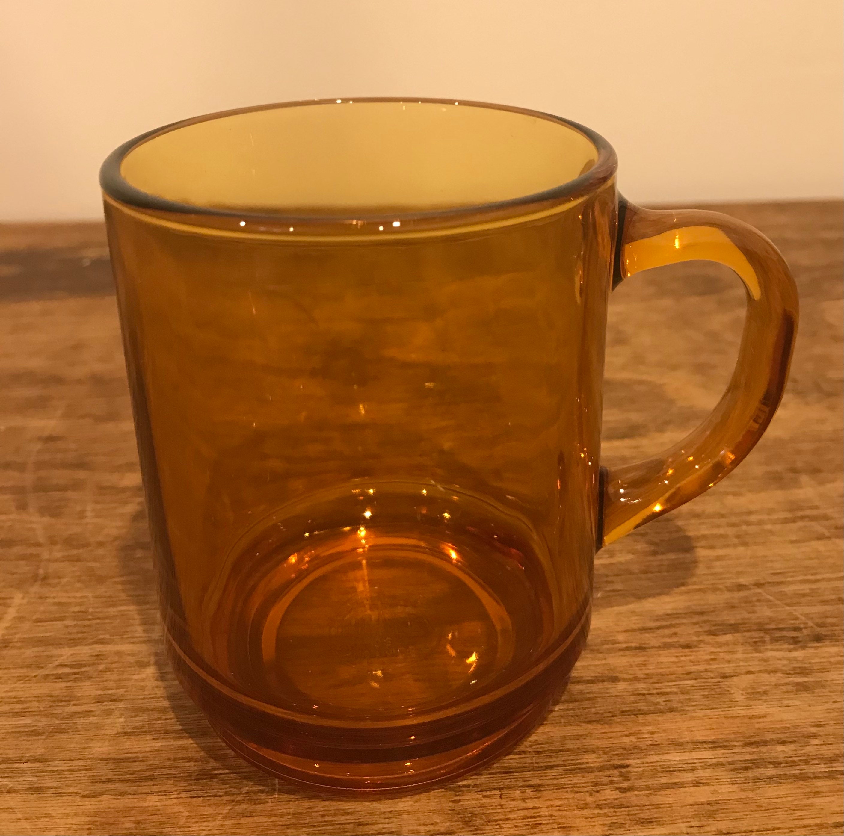 This Amber Glass Coffee Mug Has a Cool Mid-Century Design