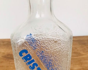 French vintage Cristal Anis water jug/carafe