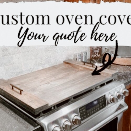 Custom Wooden Stove Top Cover Etsy