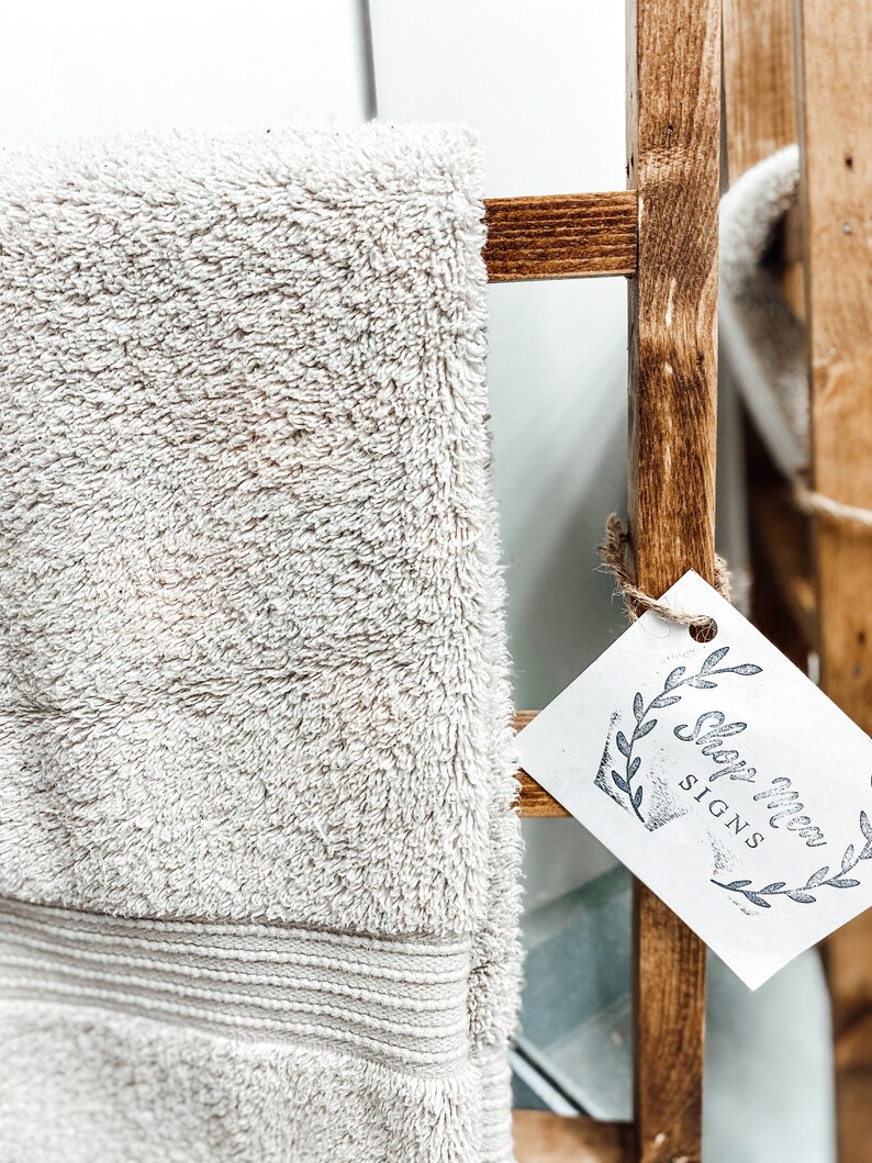Towel Ladder Farmhouse Ladder Decorative Ladder Hand Towel Etsy