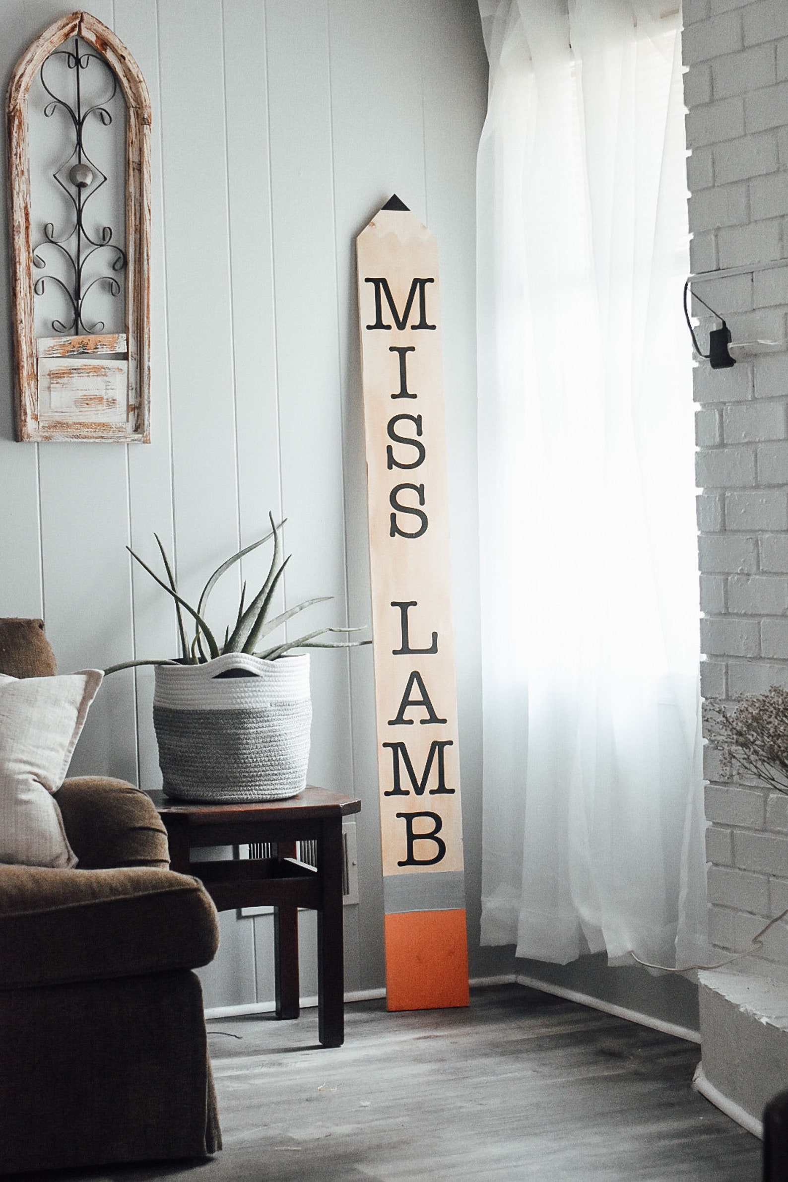 Giant Wooden Pencil Sign Teacher Appreciation Gift New Etsy