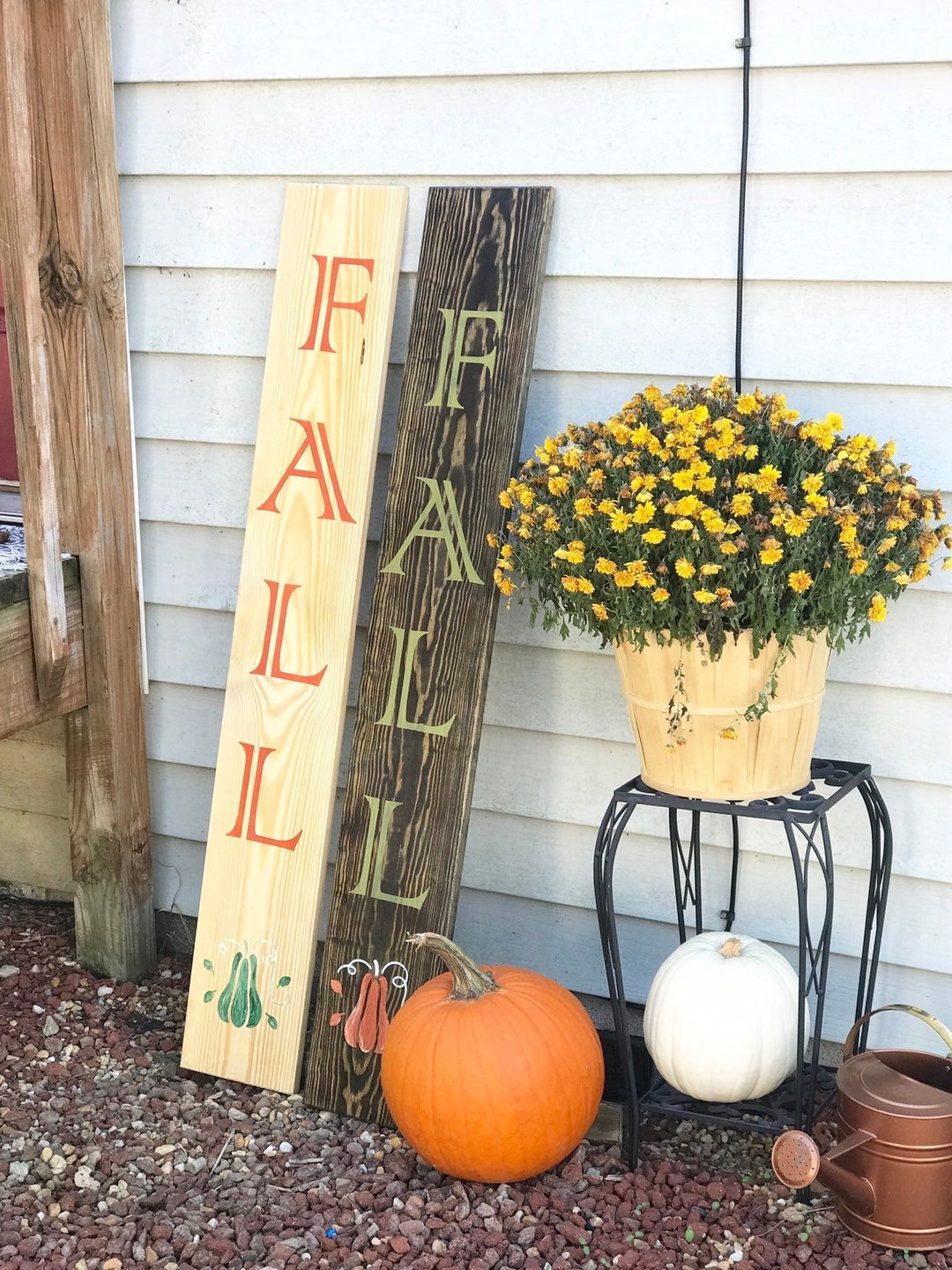 Custom Fall Welcome Sign Front Door Sign Fall Porch With - Etsy