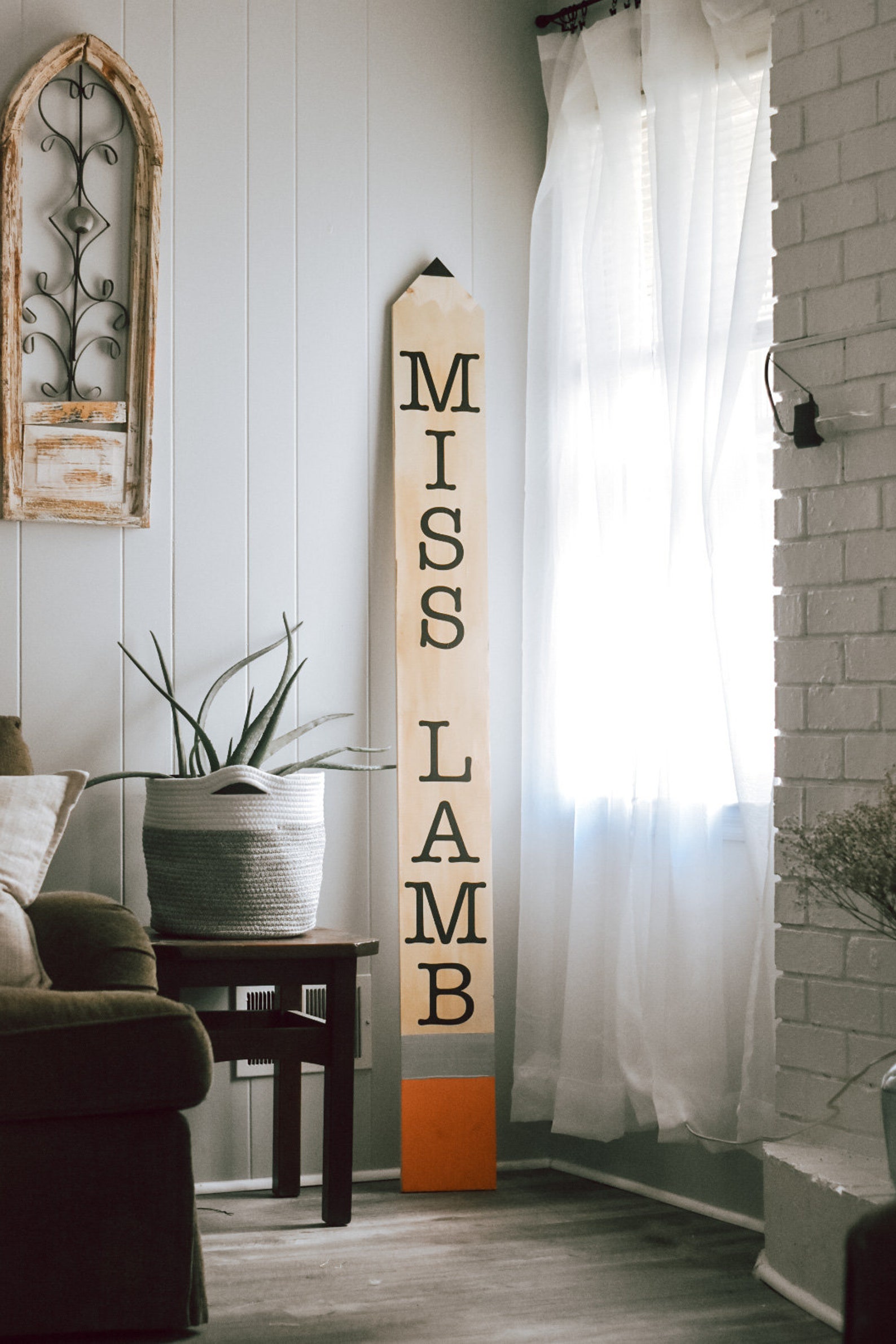 Giant Wooden Pencil Sign Teacher Appreciation Gift New Etsy