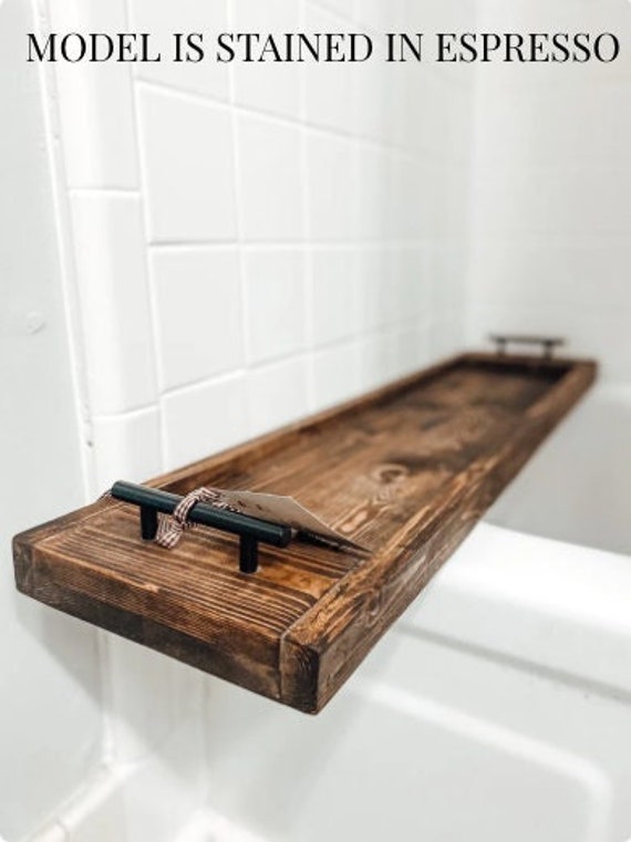 Simple Wooden Bathtub Tray Bath Caddy, Wooden Bath Tray Next