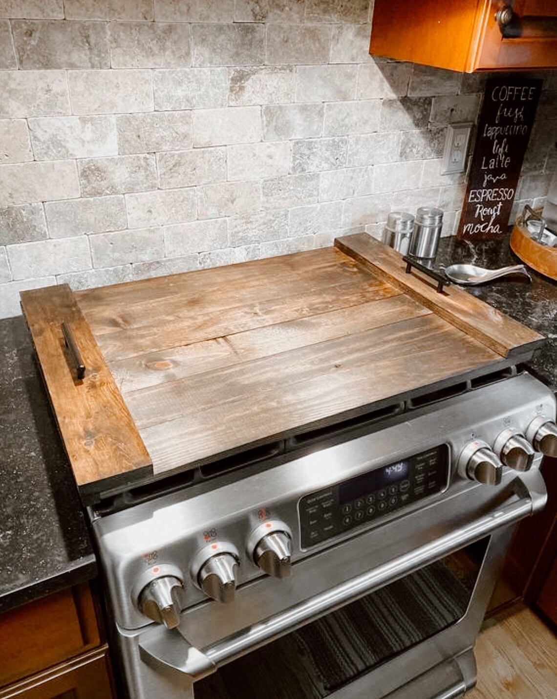 Custom Stove Top Cover Kitchen Island Serving Tray Kitchen Etsy