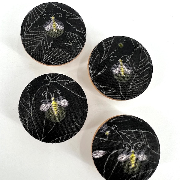 Fireflies Drawer Knob Pulls Set of 4 / Cabinet / Nursery / Handles / Room Decor / Furniture Accessories / Dresser / Baby Shower Gift / Bugs